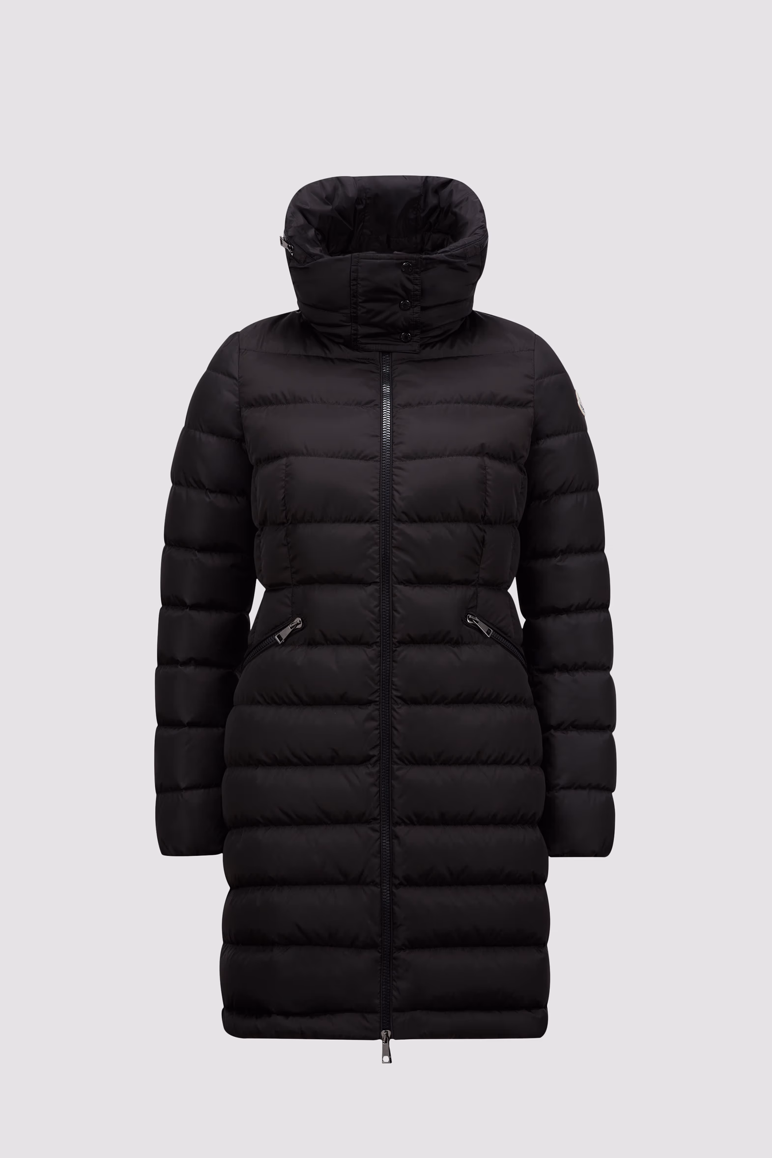 Flammette Long Down Jacket Women Black Moncler 2